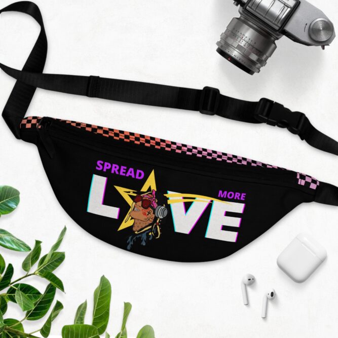Spread the Love with Check,  Fanny Pack - Image 3