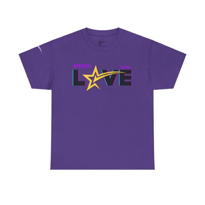 Spread More Love, Checkthestar Unisex Heavy Cotton Tee - Image 26