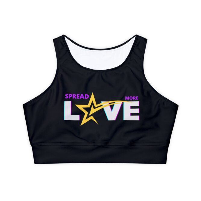Spread More Love, Padded Sports Bra
