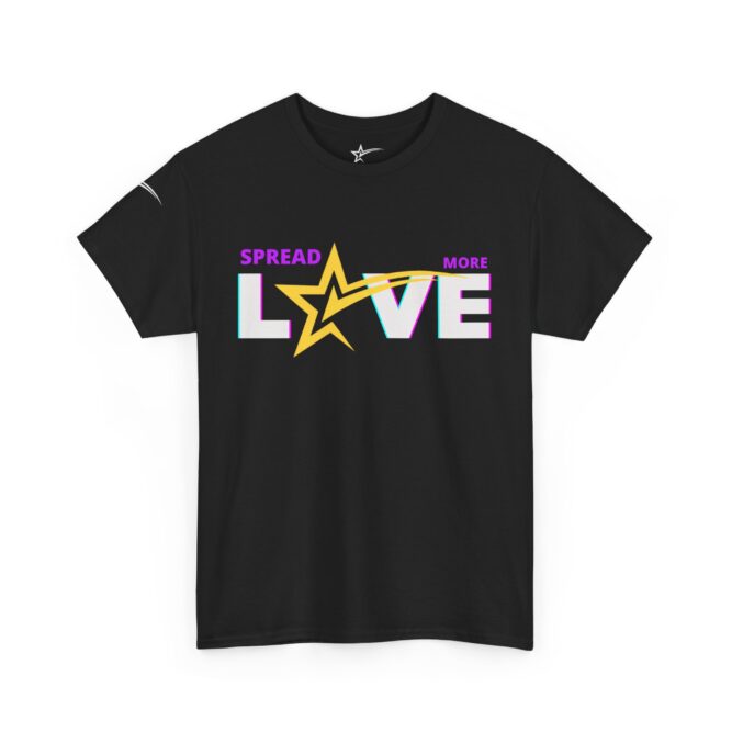 Spread More Love, Checkthestar Unisex Heavy Cotton Tee