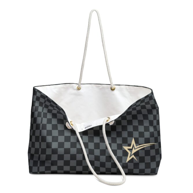 Checkthestar, Grey Weekender Bag - Image 3