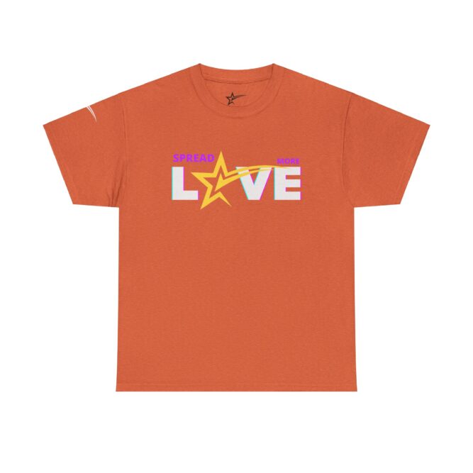 Spread More Love, Checkthestar Unisex Heavy Cotton Tee - Image 14