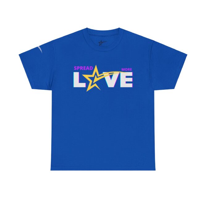Spread More Love, Checkthestar Unisex Heavy Cotton Tee - Image 22