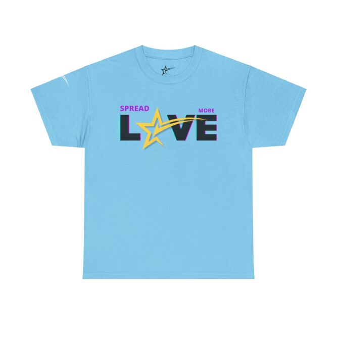 Spread More Love, Checkthestar Unisex Heavy Cotton Tee - Image 18