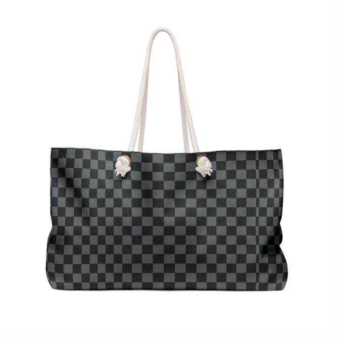 Checkthestar, Grey Weekender Bag - Image 2