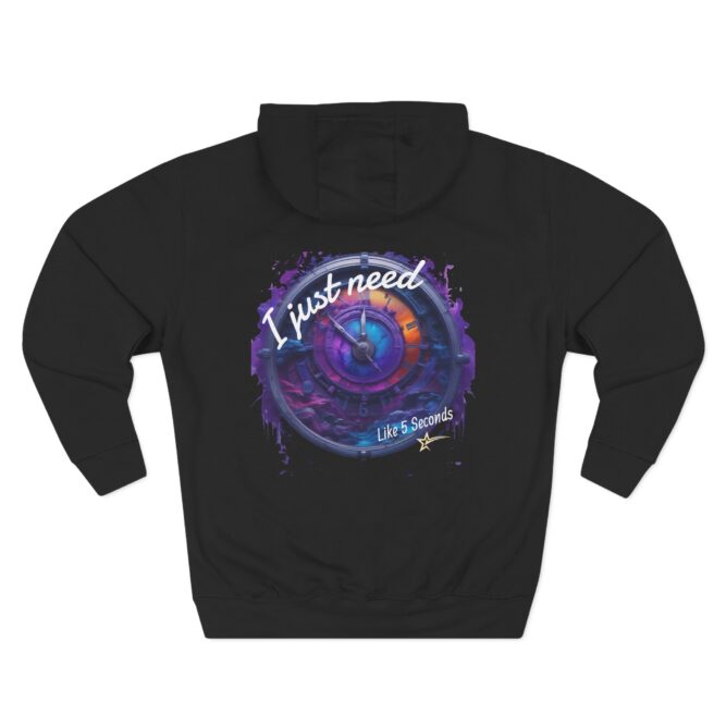 Take A Deep Breath, Give It A Minute Three-Panel Fleece Hoodie - Image 2