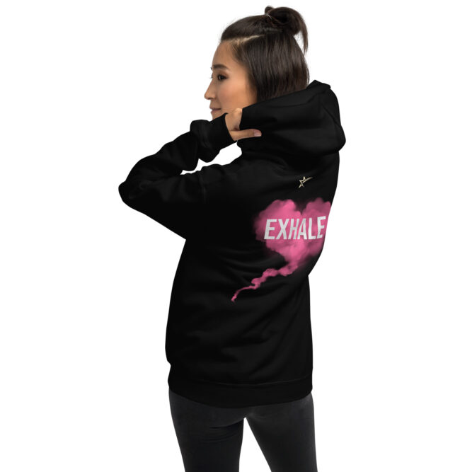 INHALE | EXHALE Checkthestar Unisex Hoodie - Image 2