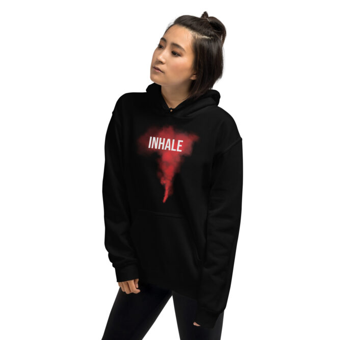 INHALE | EXHALE Checkthestar Unisex Hoodie - Image 4