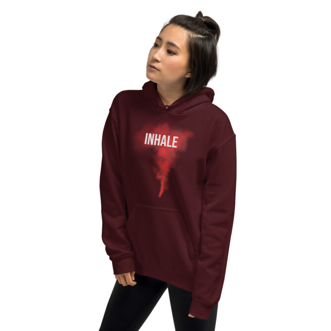 INHALE | EXHALE Checkthestar Unisex Hoodie - Image 10
