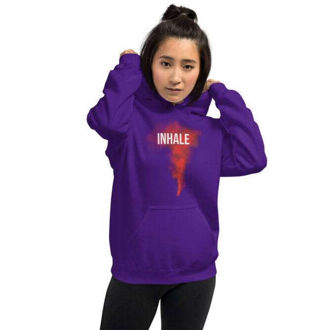 INHALE | EXHALE Checkthestar Unisex Hoodie - Image 13