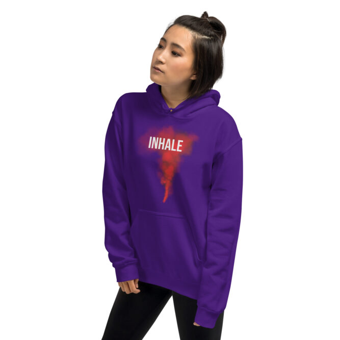 INHALE | EXHALE Checkthestar Unisex Hoodie - Image 16