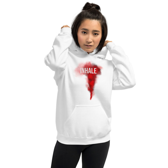 INHALE | EXHALE Checkthestar Unisex Hoodie - Image 25